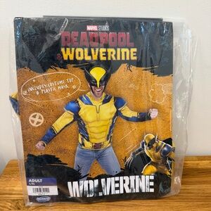 Marvel Adult L/XL Wolverine Halloween Costume Apparel Top